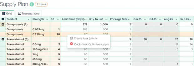 Optimising Supply with PLAIO Coplanner