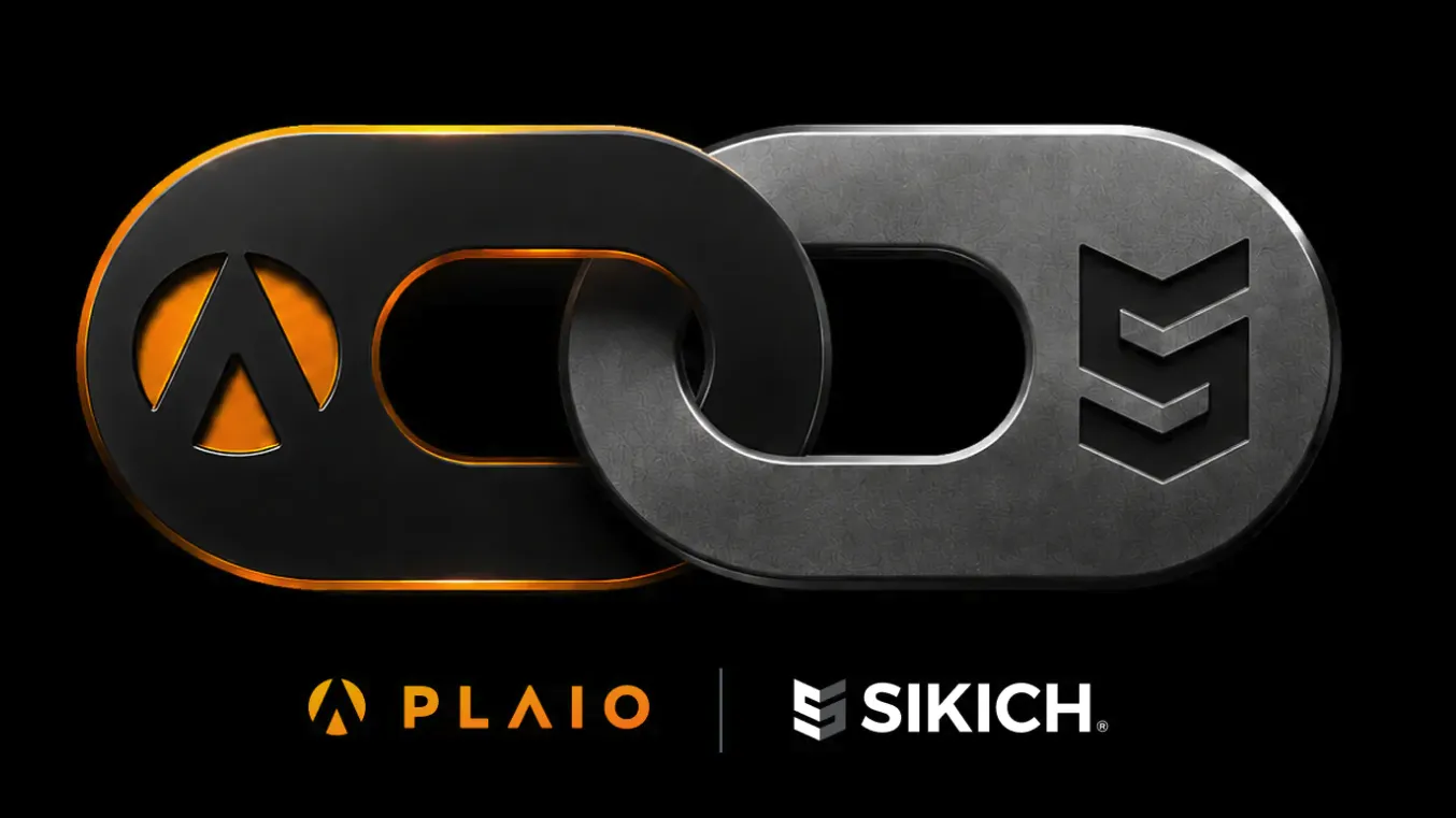 Interlocking PLAIO and Sikich chain links above both company logos